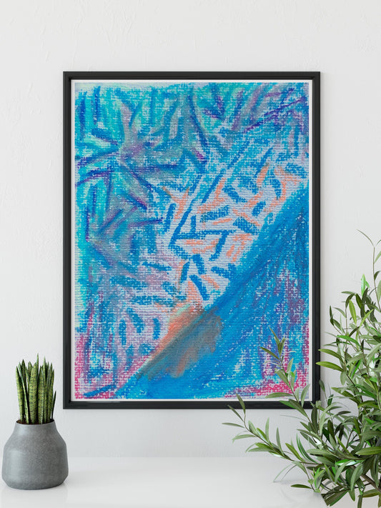 Blue Abstract Art Print