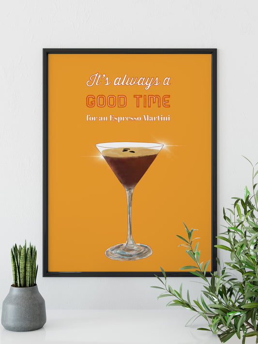 Cocktail Print, Espresso Martini