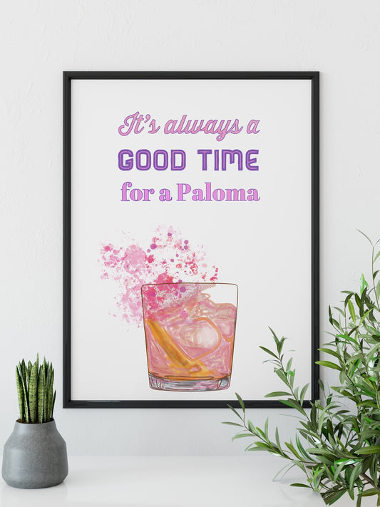 Cocktail Print, Paloma