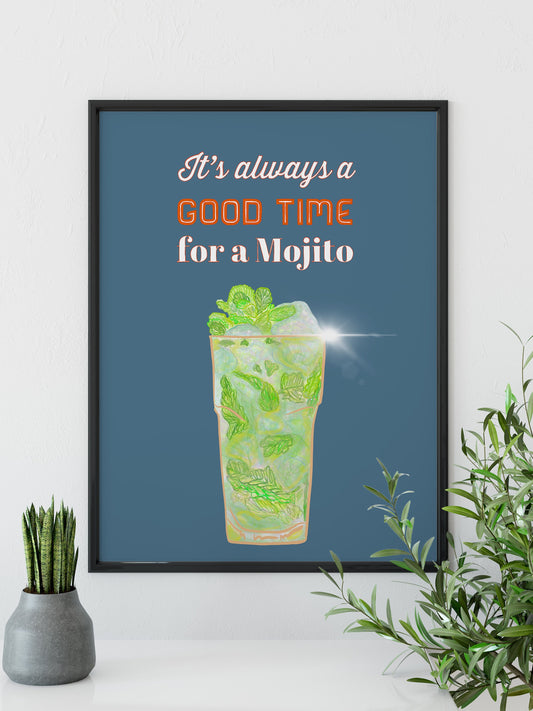 Cocktail Print, Mojito